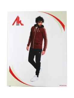 Aki Completo tuta da uomo full zip con cappuccio e interno felpato - naturale