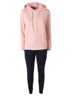 Aki Completo tuta 2 pezzi da donna con cappuccio e zip - rosa