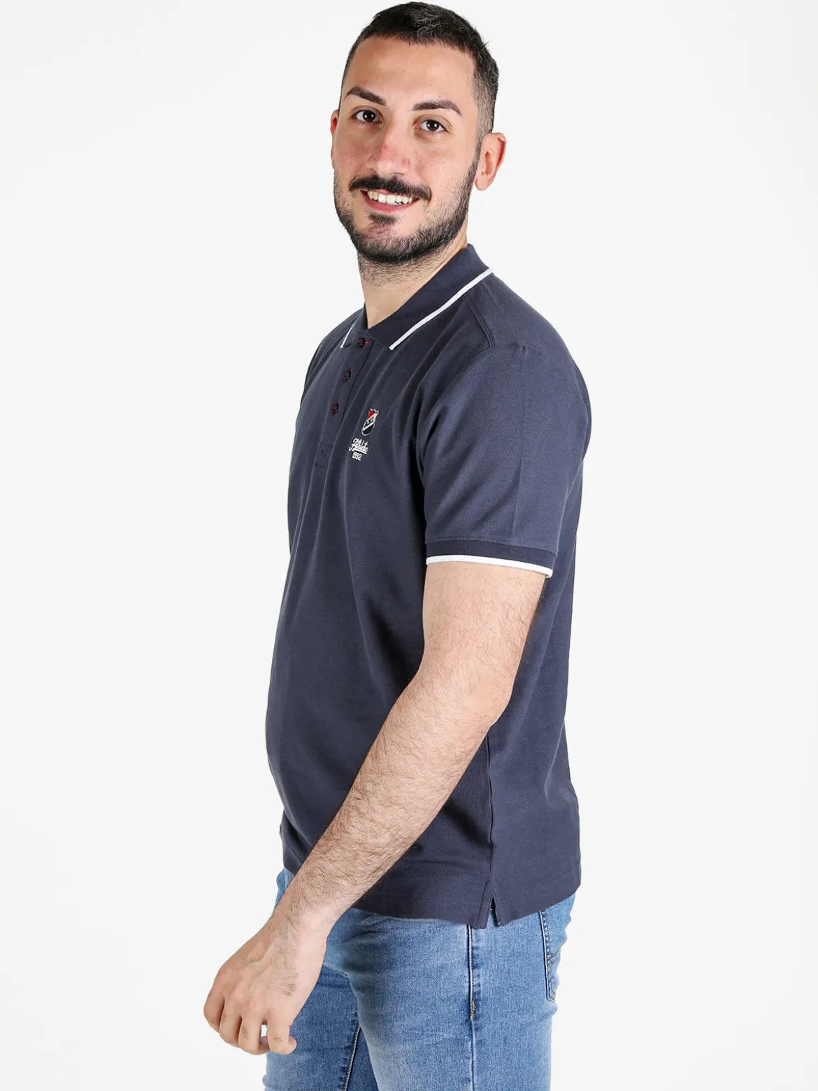 Aki Polo da uomo in cotone a maniche corte