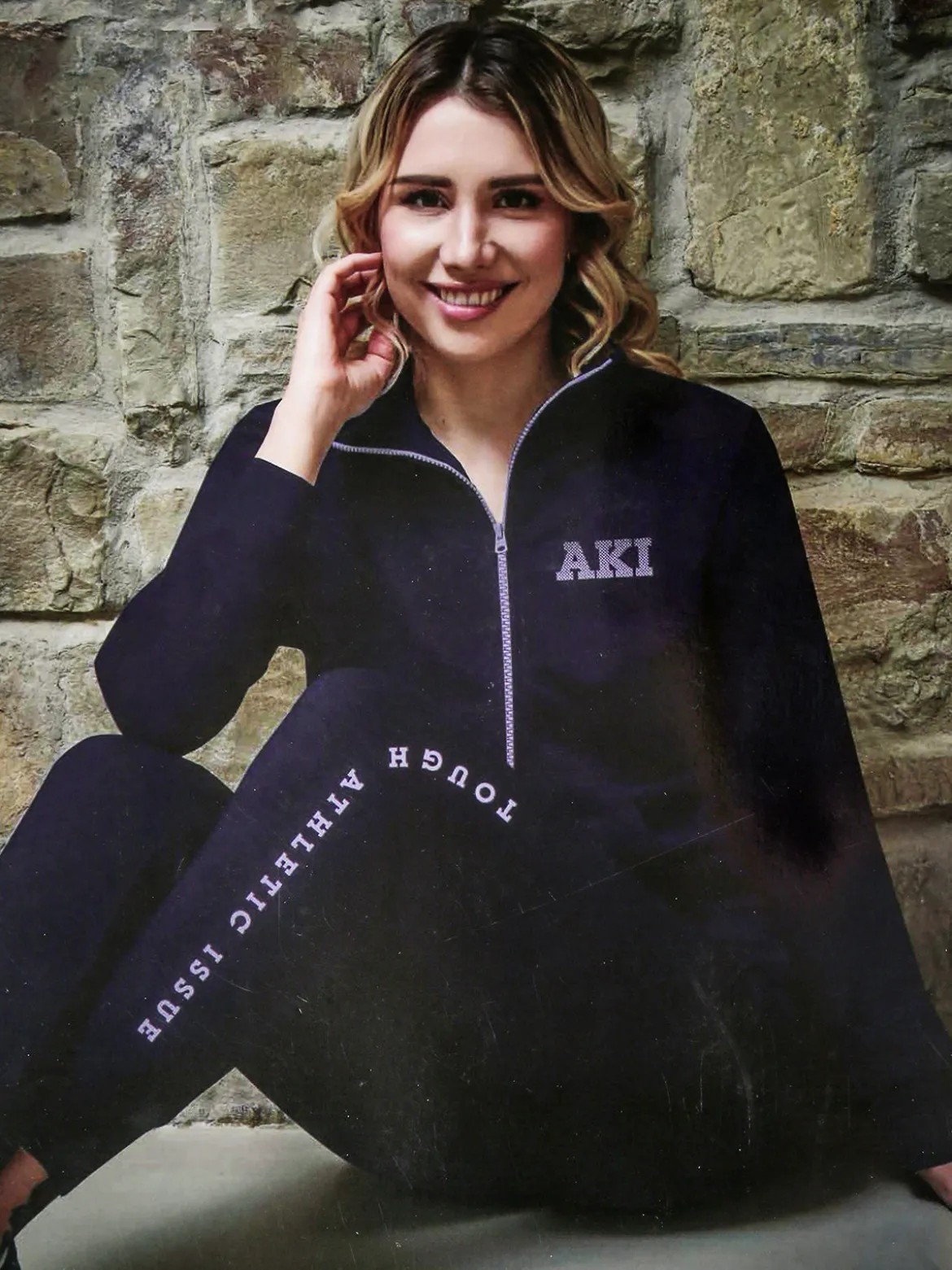 Aki Tuta sportiva da donna felpata con zip