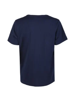 Aky T-shirt uomo in cotone tinta unita - blu scuro