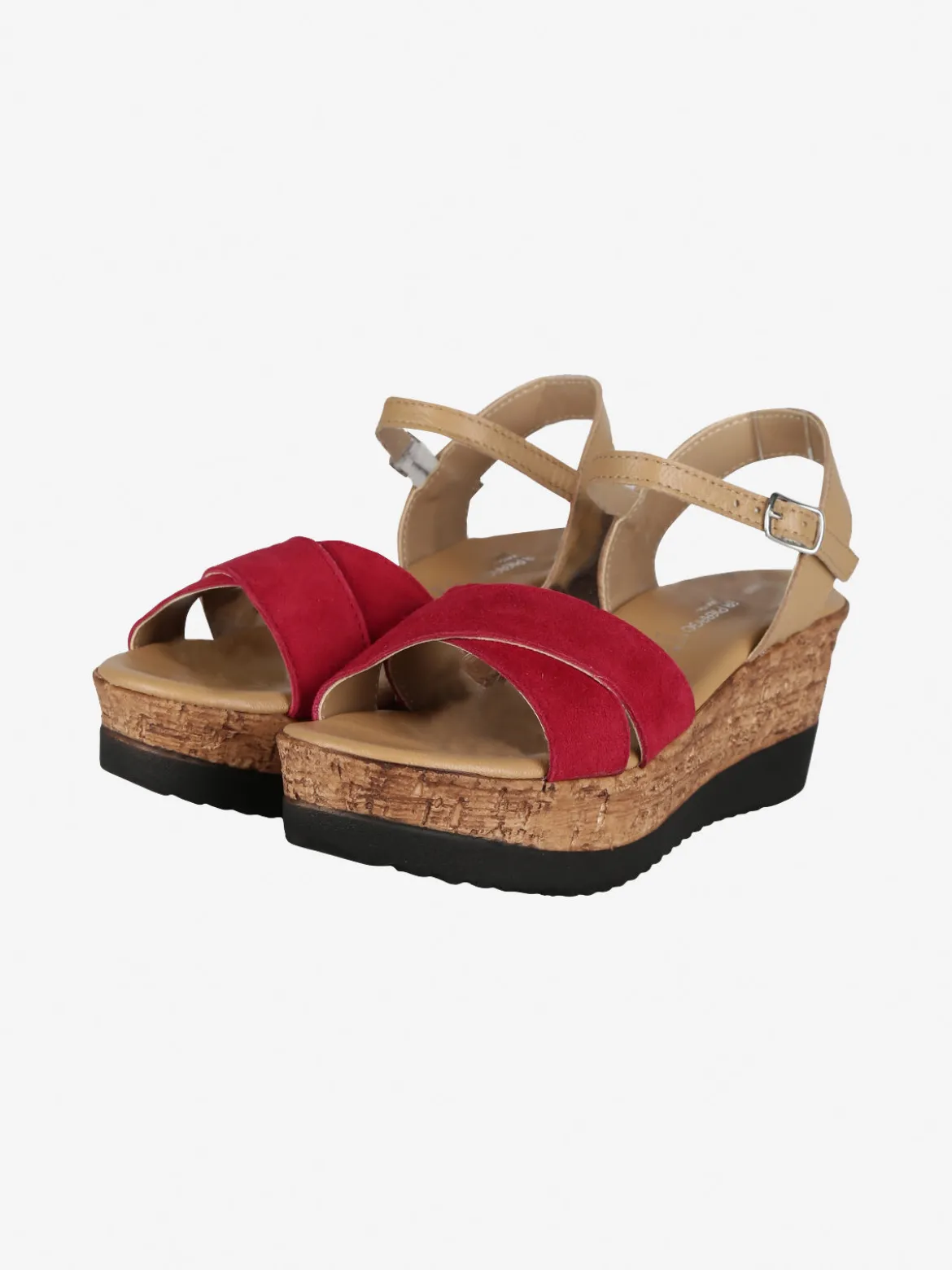 Andrea Pierago Sandali donna in pelle con zeppa