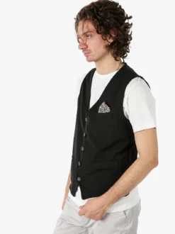 Andy Don B Gilet casual da uomo con bottoni - nero