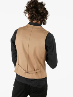 Andy Don B Gilet classico da uomo con bottoni - cammello