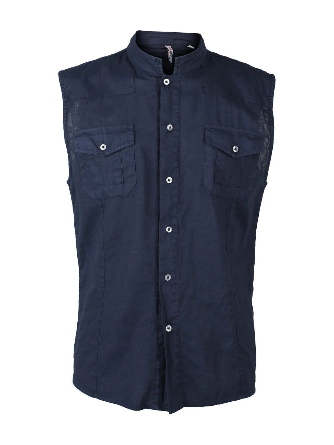 And You Camicia smanicata da uomo in lino
