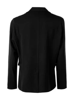 Ange Wear Blazer da uomo leggero con bottoni - nero