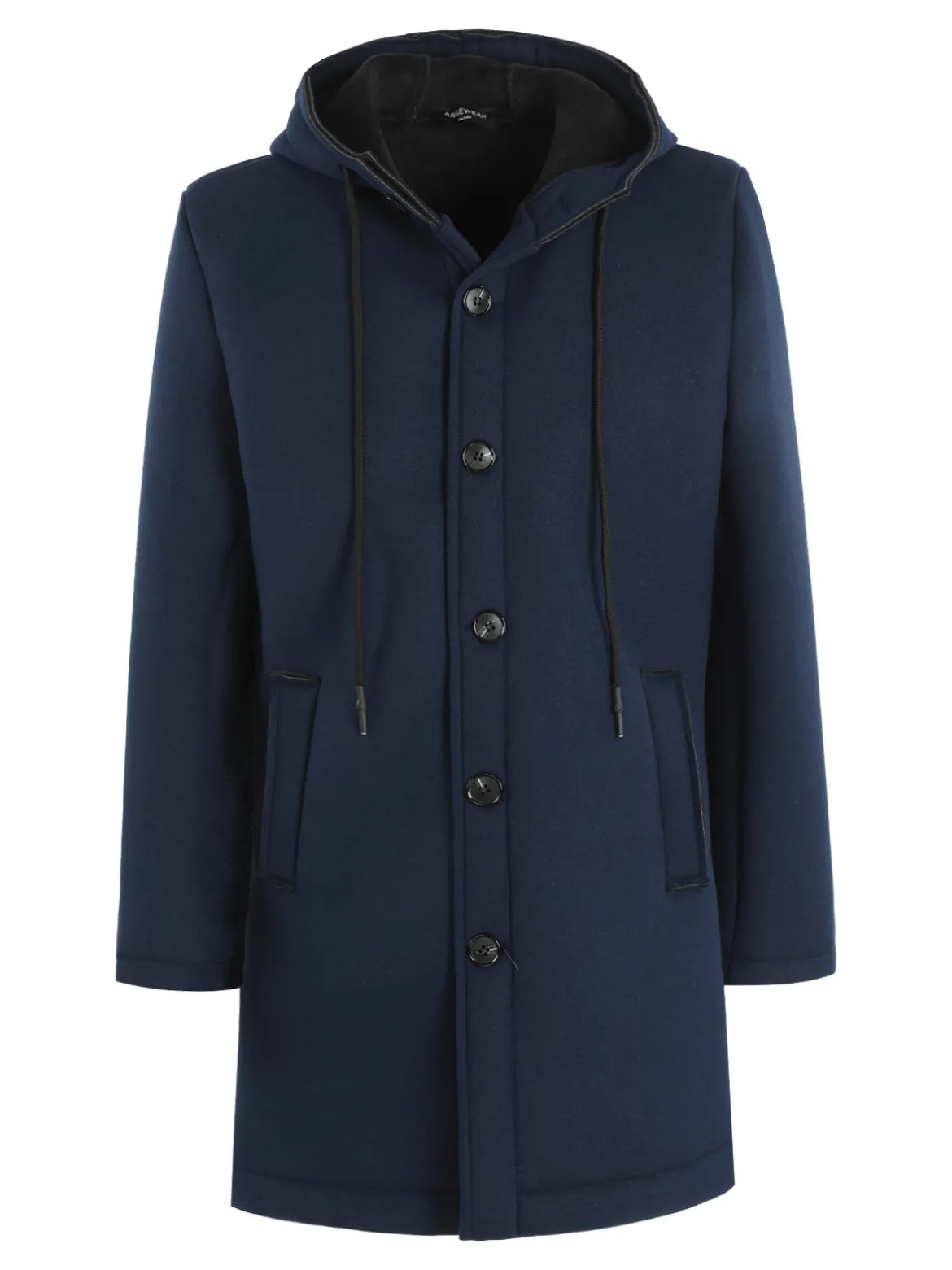 Ange Wear Cappotto uomo in panno con cappuccio