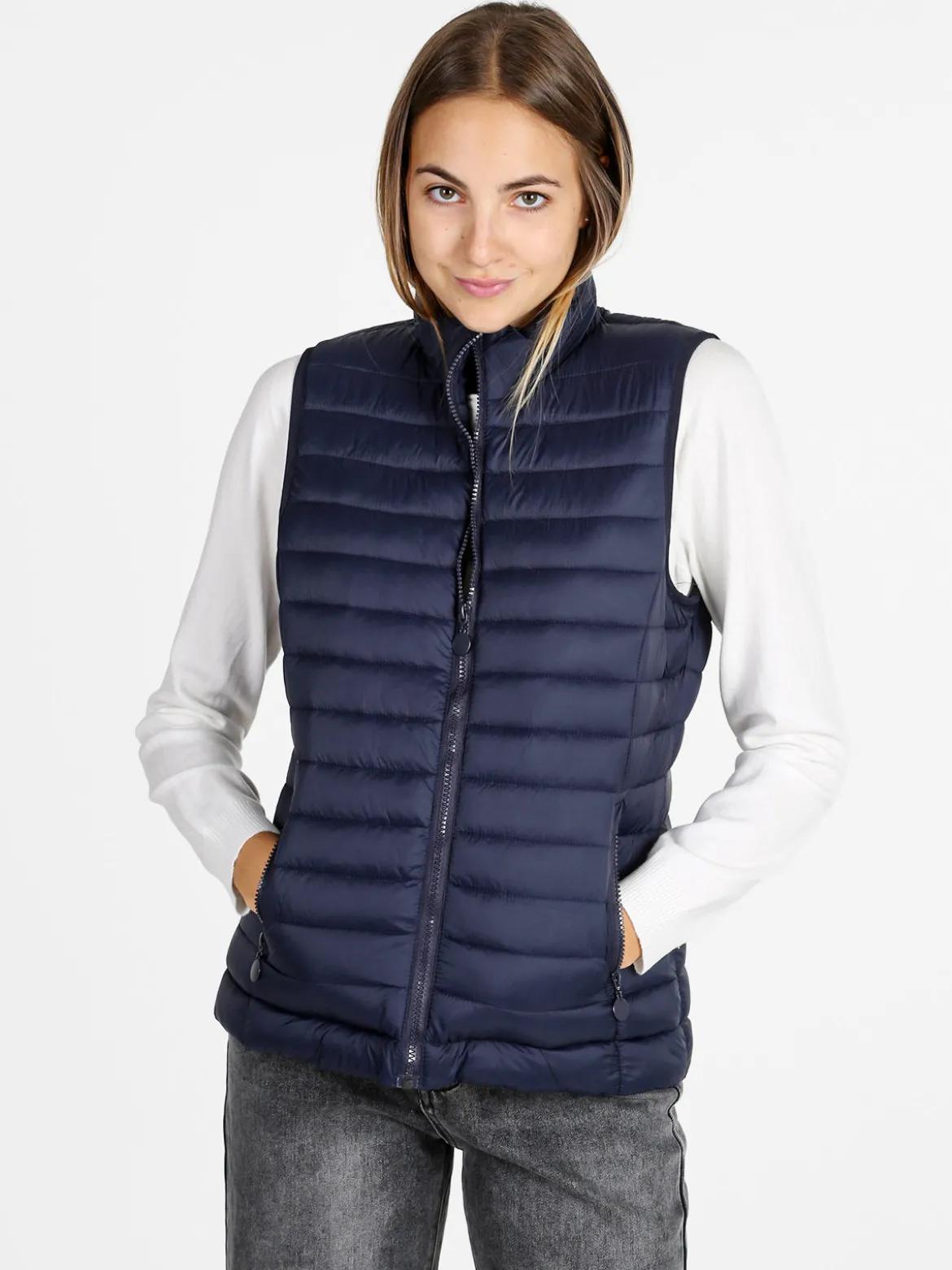 Arix & Fashion Gilet donna imbottito - blu scuro