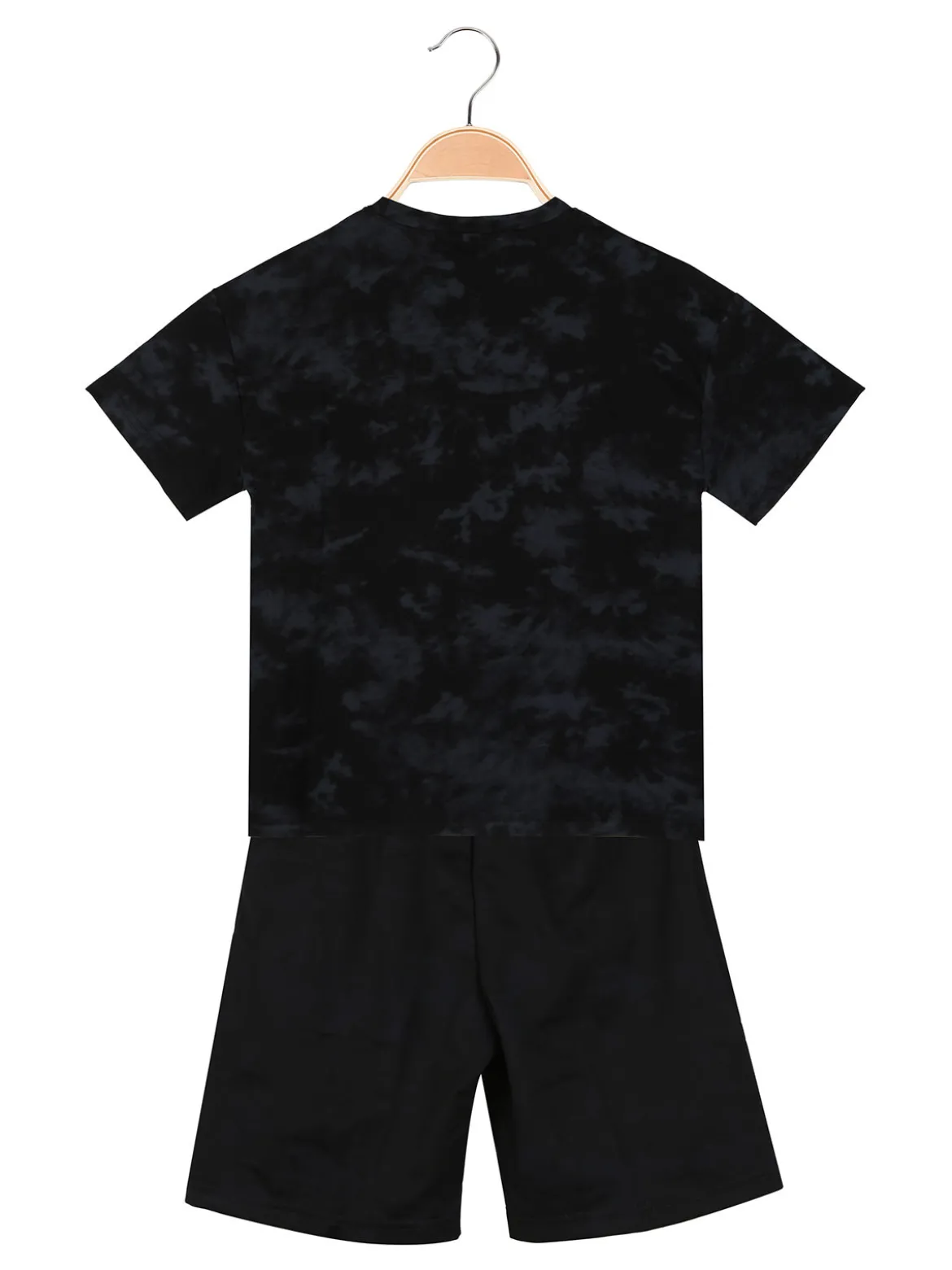 Armata Militare Completo corto da bambino in cotone con t-shirt e bermuda - nero