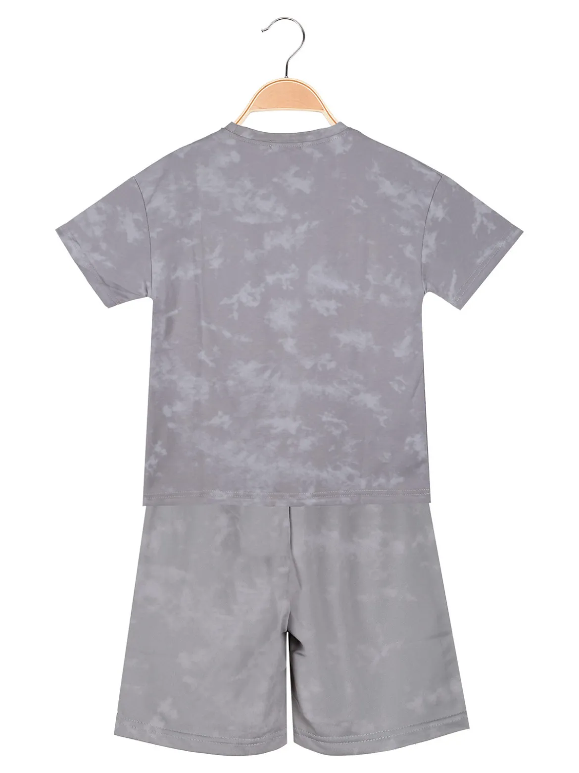 Armata Militare Completo corto da bambino in cotone con t-shirt e bermuda - grigio