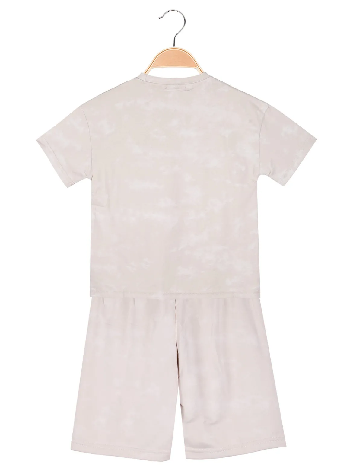 Armata Militare Completo corto da bambino in cotone con t-shirt e bermuda - beige