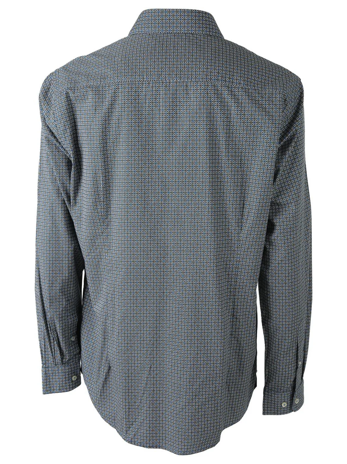 Ascot Sport Camicia da uomo in cotone a maniche lunghe con stampe - multicolore