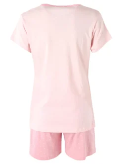 A Sette Pigiama corto da donna in cotone - rosa