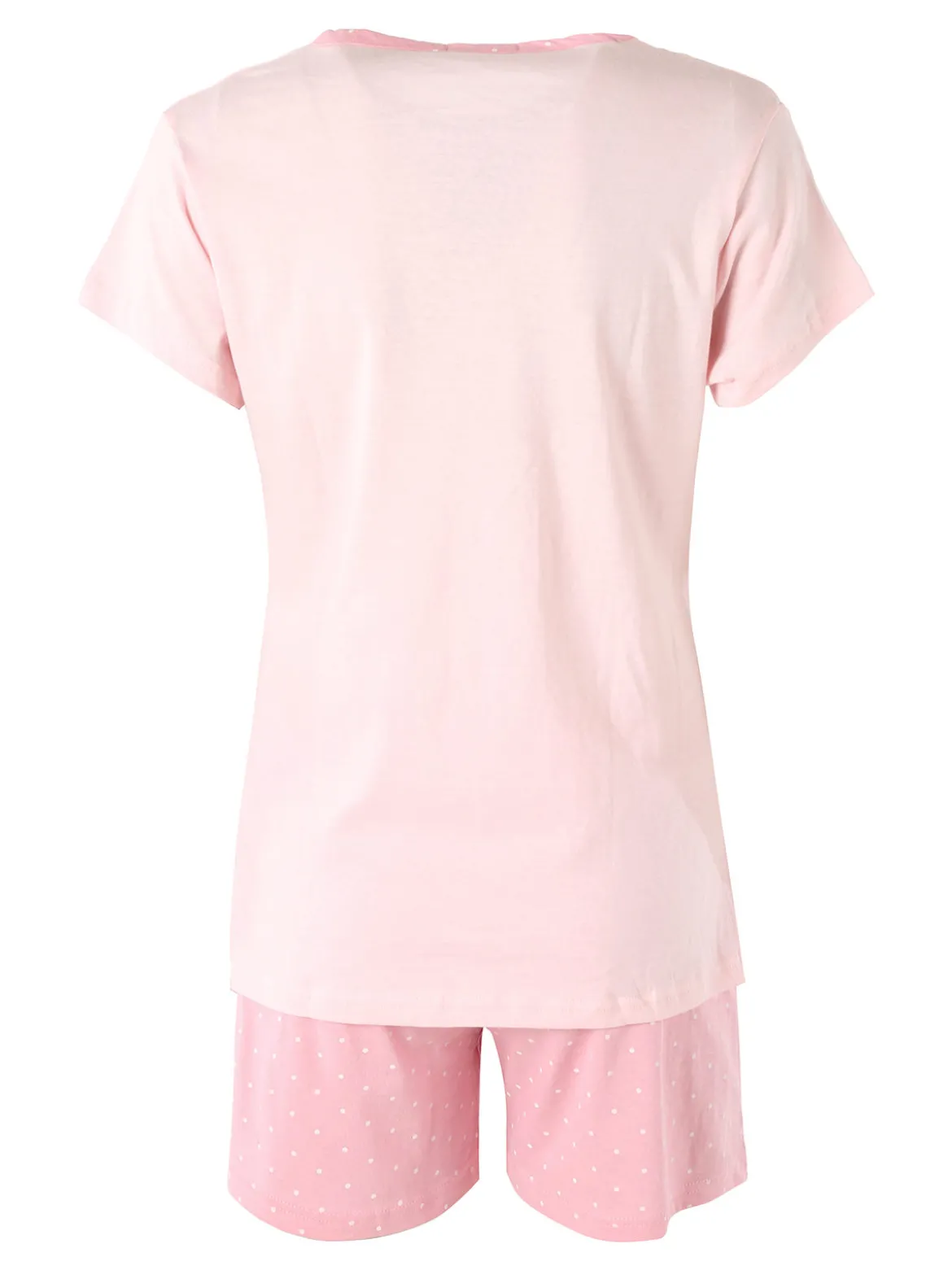 A Sette Pigiama corto da donna in cotone - rosa