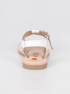 Asso Sandali bianchi con perle e strass