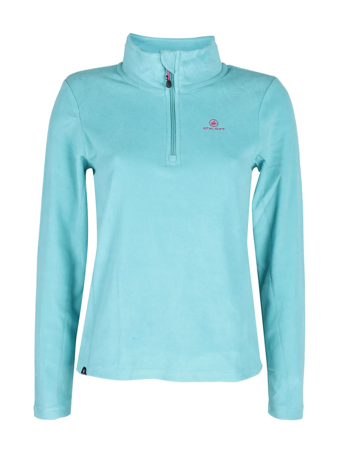 Athl Dpt Felpa donna in micropile mezza zip