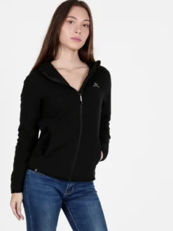 Athl Dpt Felpa donna in pile con cappuccio e zip