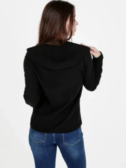 Athl Dpt Felpa donna in pile con cappuccio e zip