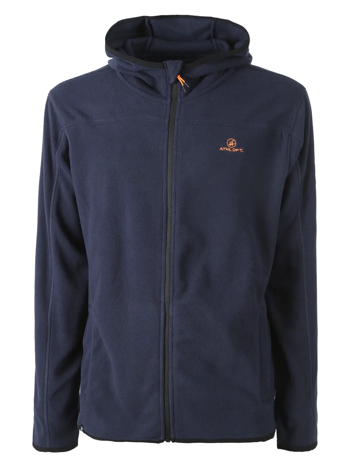 Athl Dpt Felpa uomo con cappuccio e zip in micropile - blu scuro