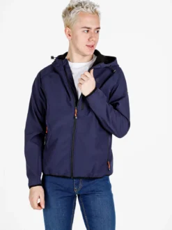 Athl Dpt Giacca da uomo impermeabile con cappuccio e zip