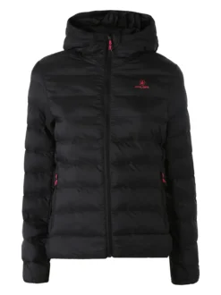 Athl Dpt Giubbino donna 100 grammi con cappuccio e zip - nero