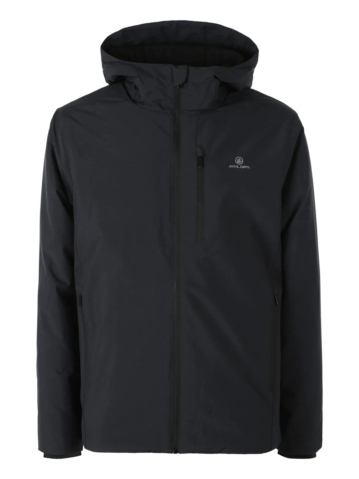 Athl Dpt Giubbotto da uomo impermeabile con cappuccio e zip - blu scuro