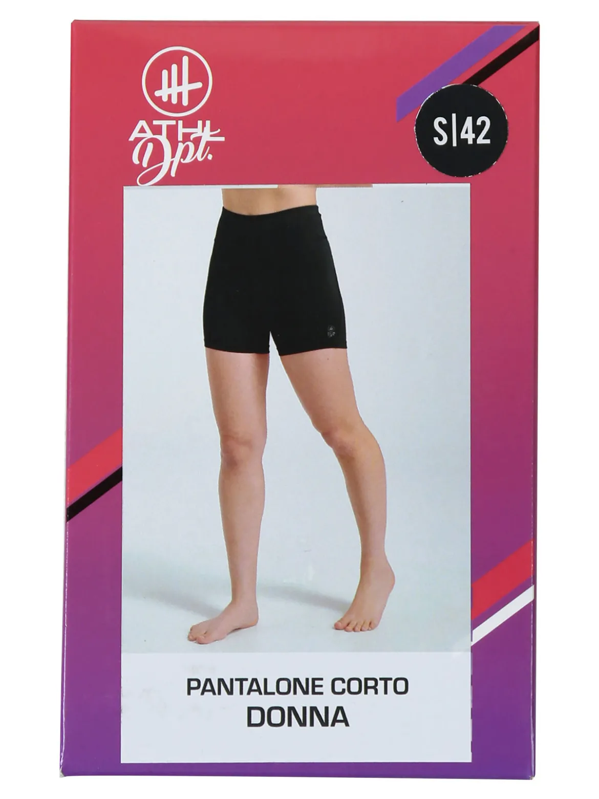 Athl Dpt Shorts sportivi da donna elasticizzati - nero