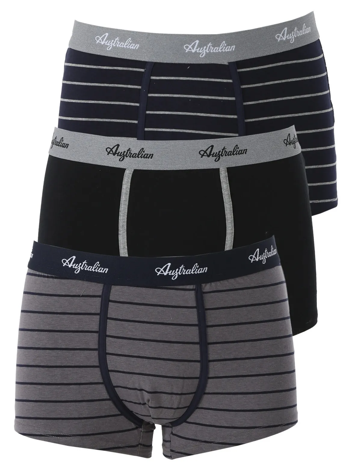 Australian Confezione da 3 boxer uomo in cotone - assortito