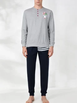 Australian Pigiama lungo da uomo con stampe