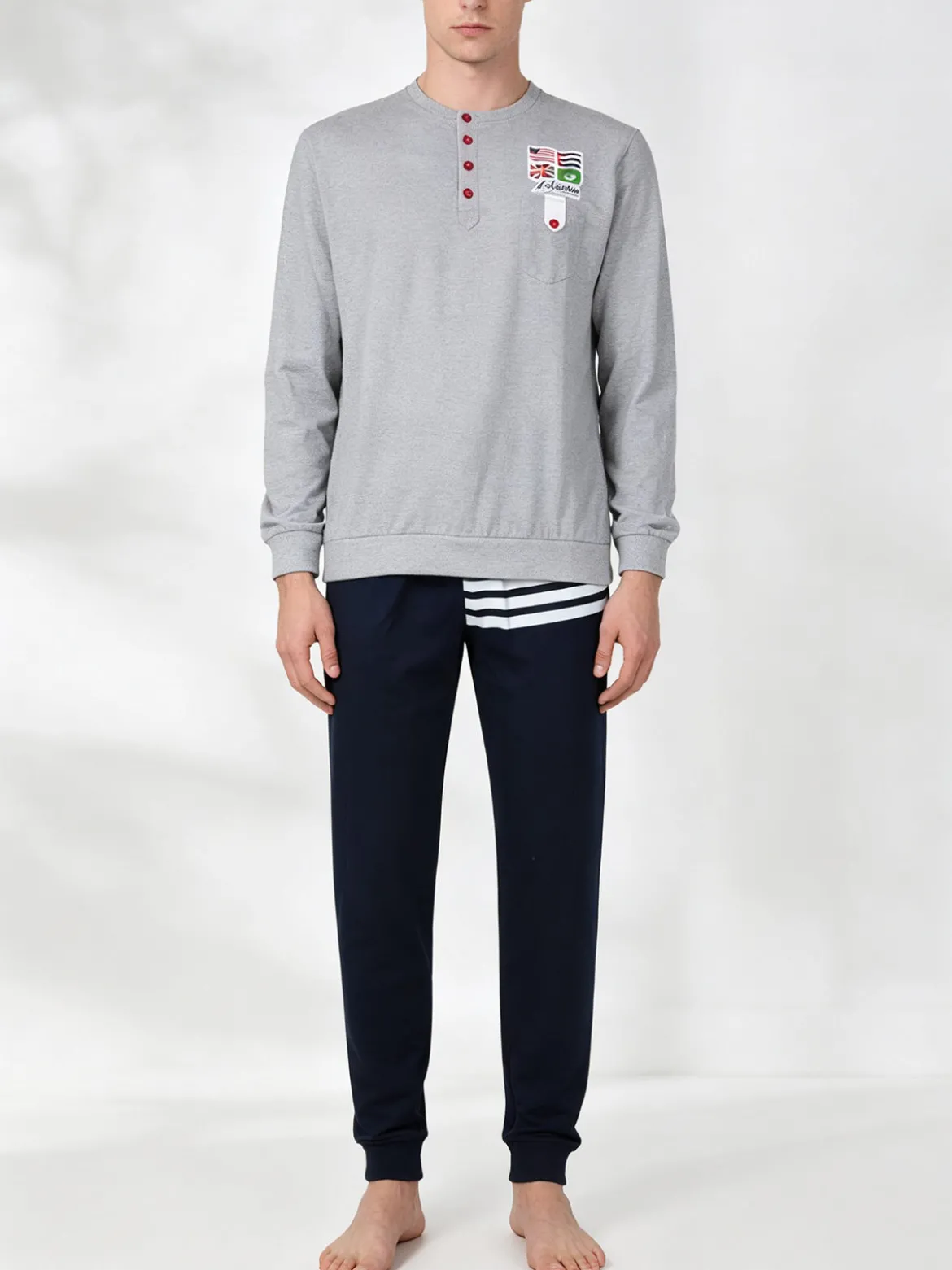 Australian Pigiama lungo da uomo con stampe