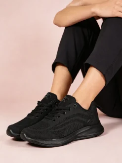 Axa Shoes Sneakers donna sportive in maglia - nero