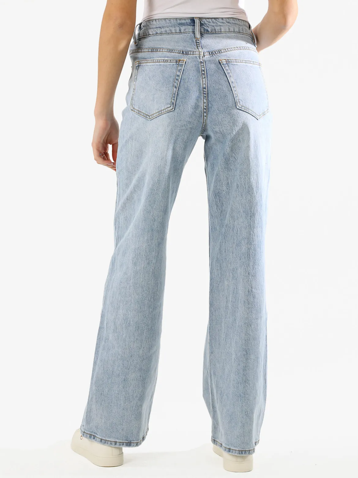 Ayaaa Jeans donna a gamba larga - jeans