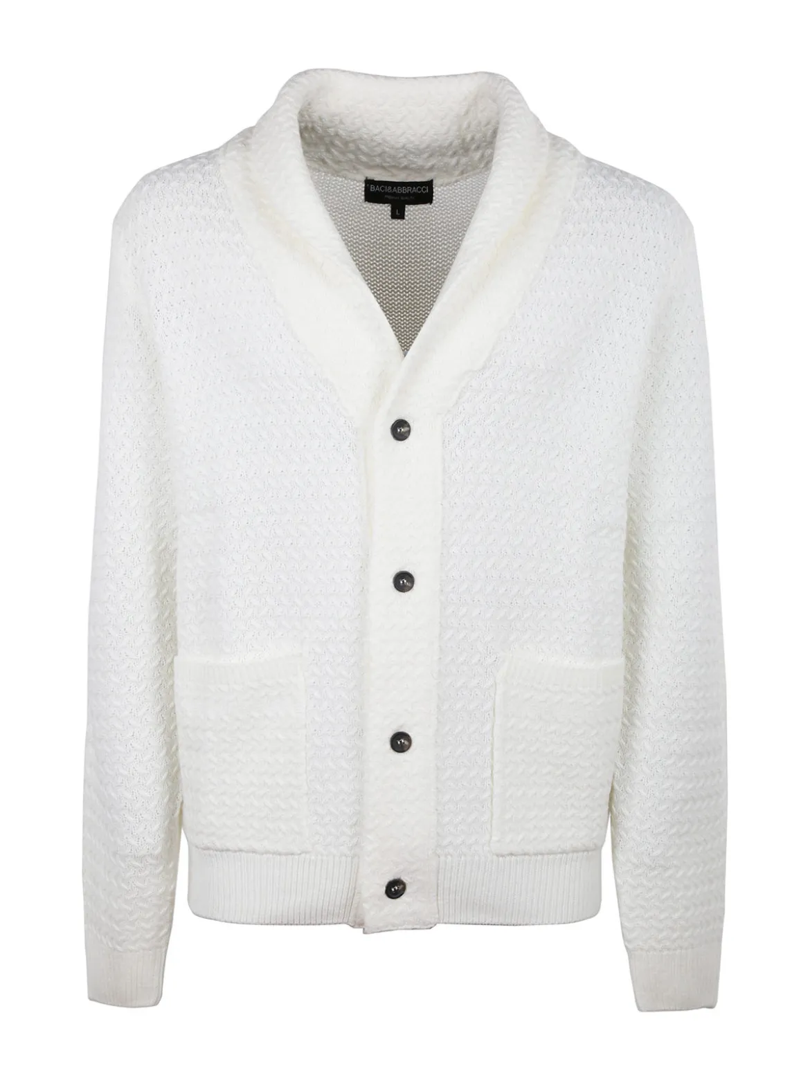 Baci & Abbracci Cardigan uomo in maglia a trecce