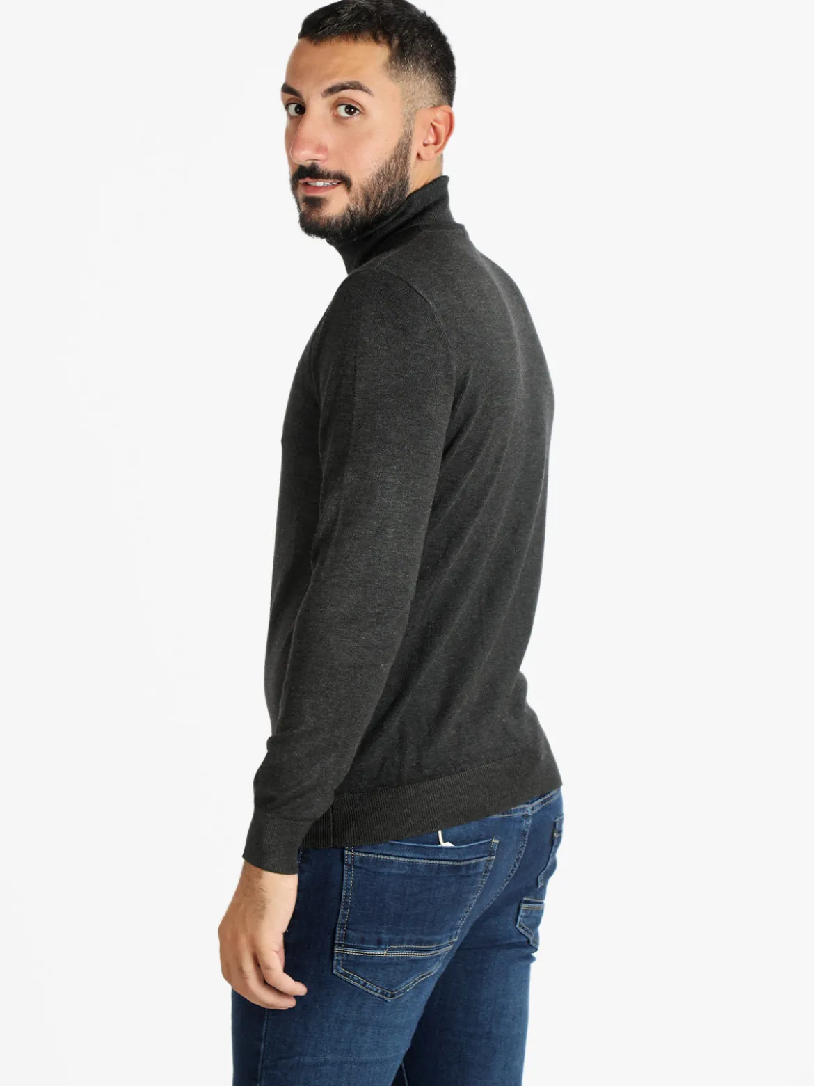 Baci & Abbracci Dolcevita in maglia da uomo