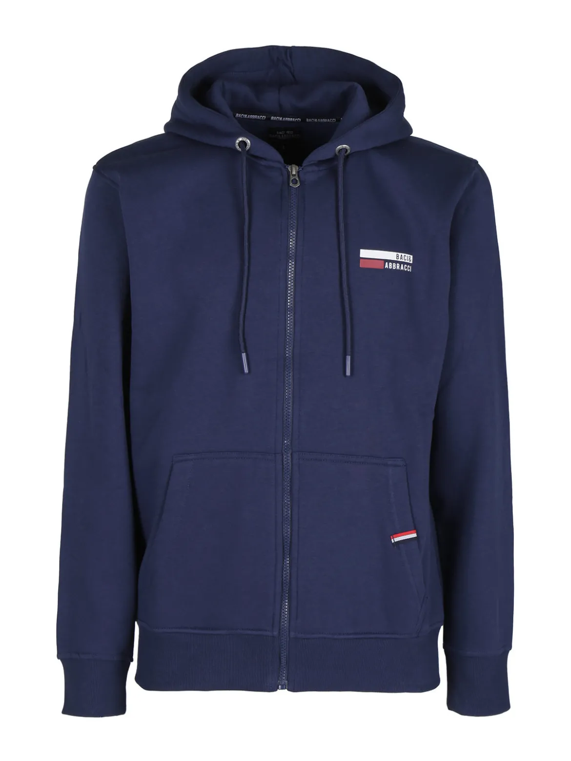Baci & Abbracci Felpa pesante da uomo con cappuccio e zip