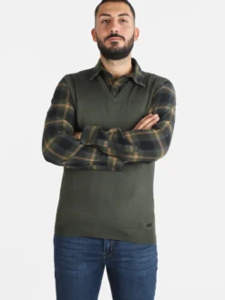 Baci & Abbracci Gilet uomo smanicato in maglia