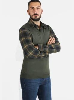 Baci & Abbracci Gilet uomo smanicato in maglia