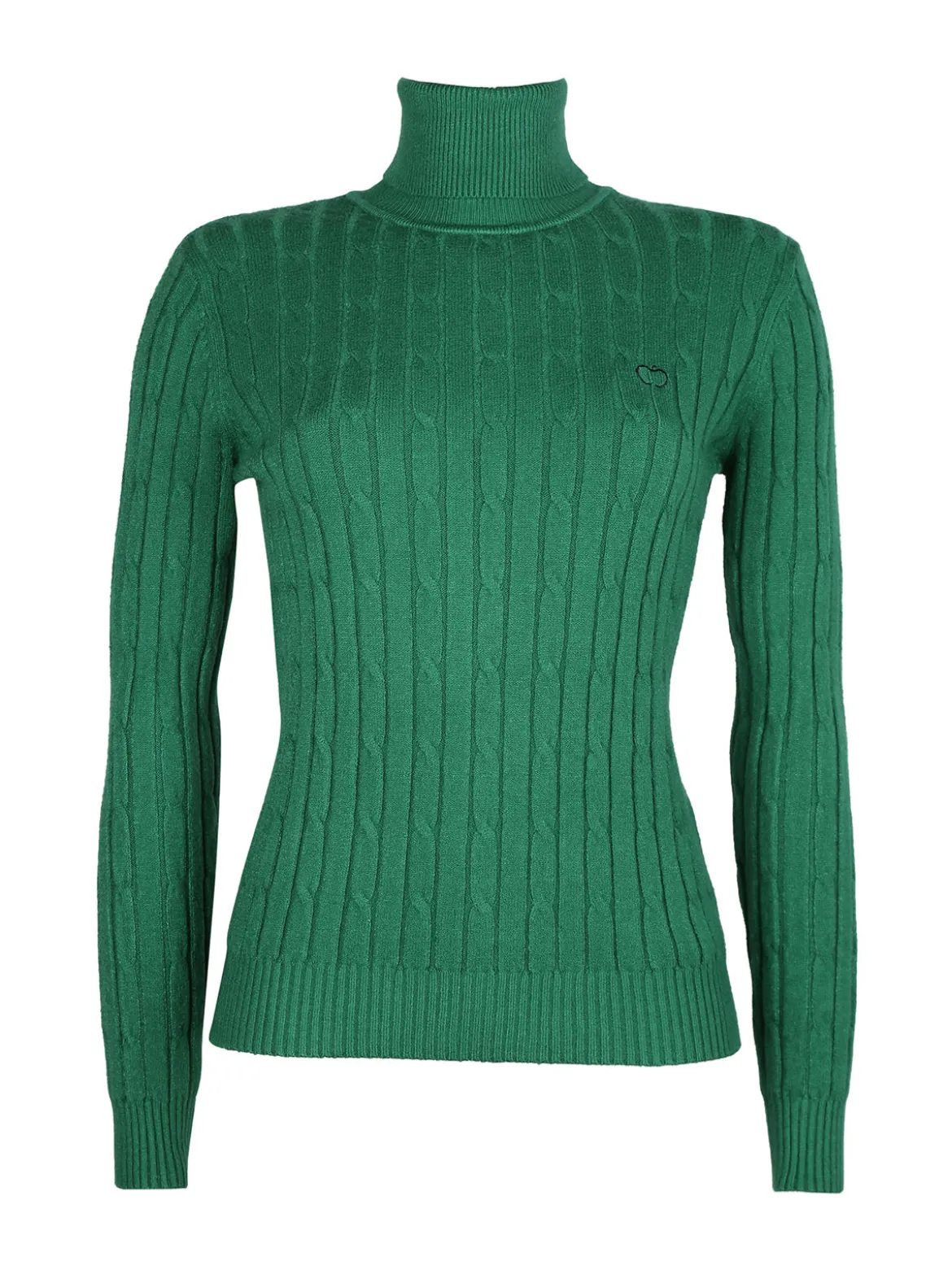 Baci & Abbracci Maglione dolcevita da donna a trecce