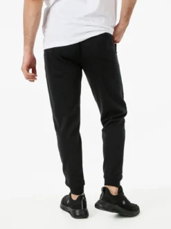 Baci & Abbracci Pantaloni tuta da uomo in cotone con coulisse e polsini - nero