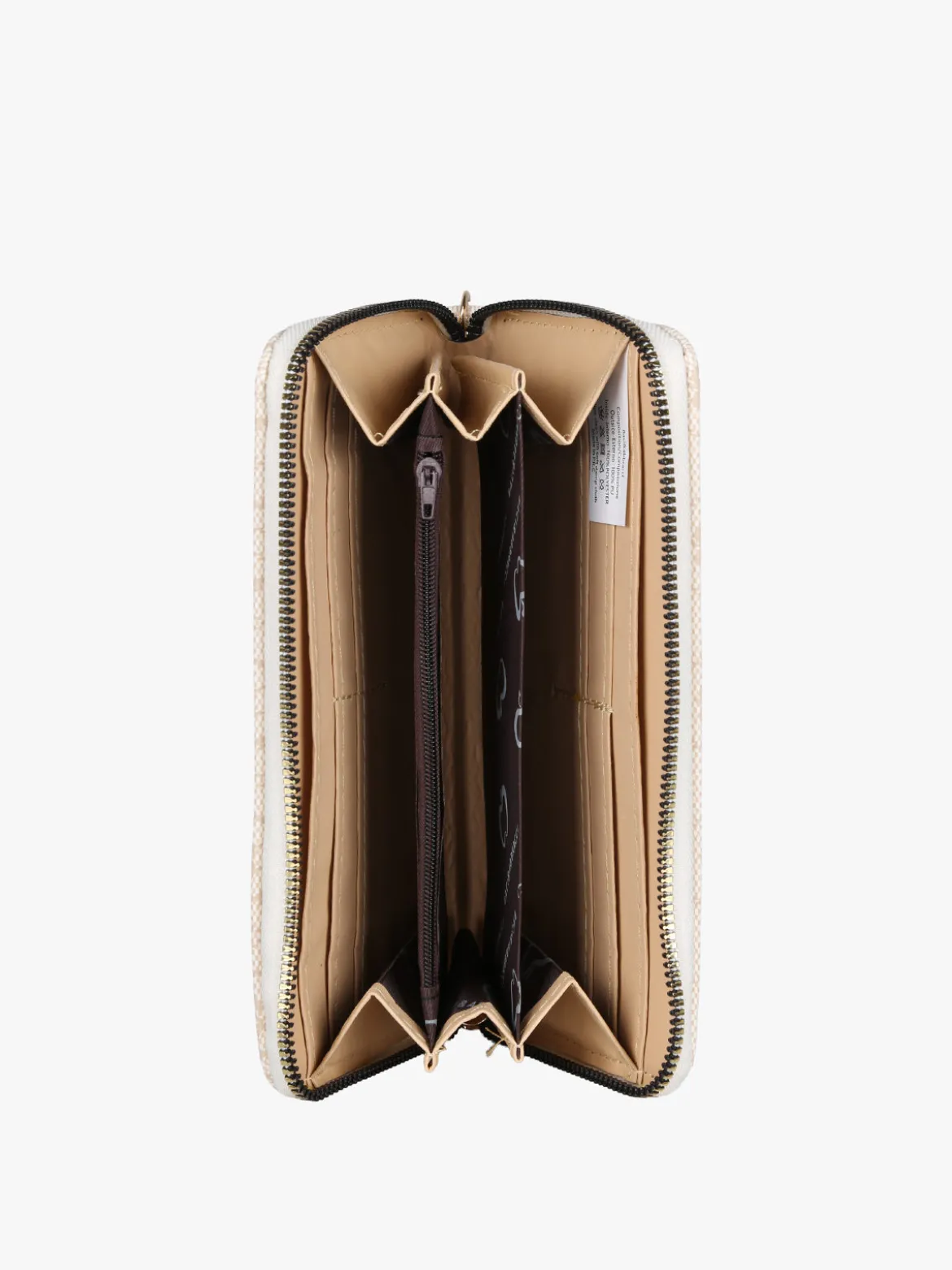 Baci & Abbracci Portafoglio da donna con zip - panna