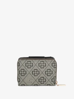 Baci & Abbracci Portafoglio donna mini con doppia chiusura - grigio