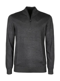 Baci & Abbracci Pullover da uomo a lupetto con zip