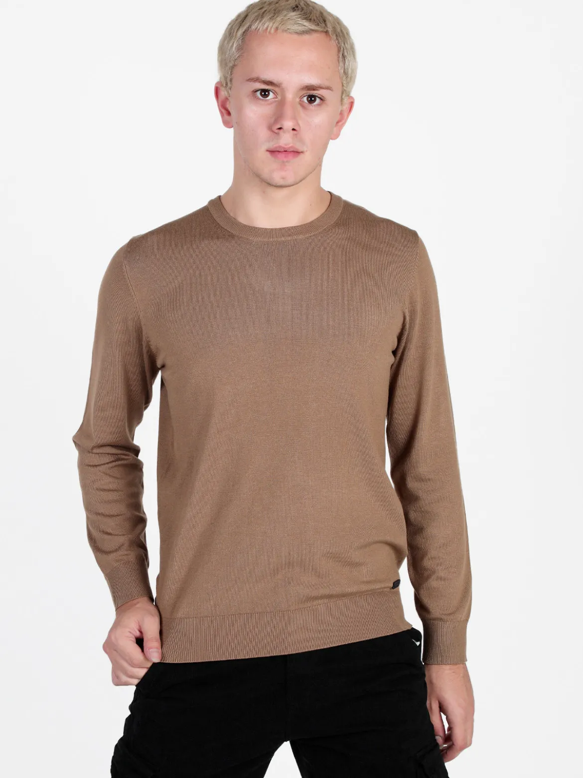 Baci & Abbracci Pullover girocollo da uomo in maglia