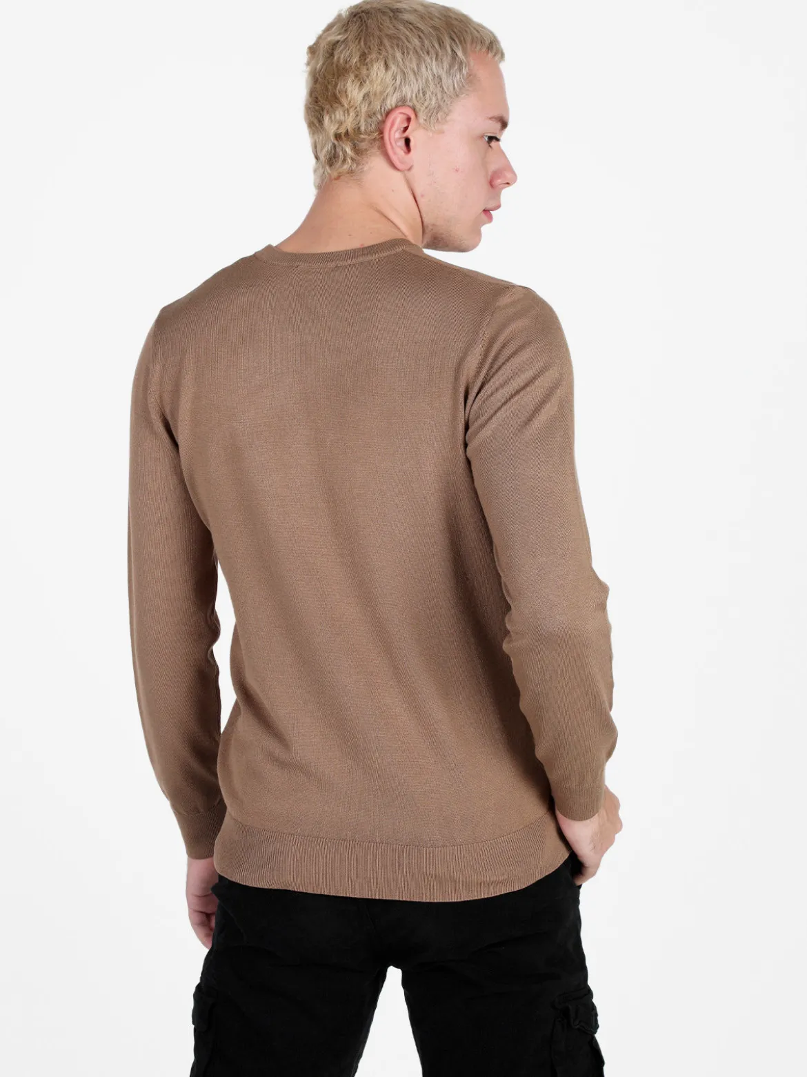 Baci & Abbracci Pullover girocollo da uomo in maglia