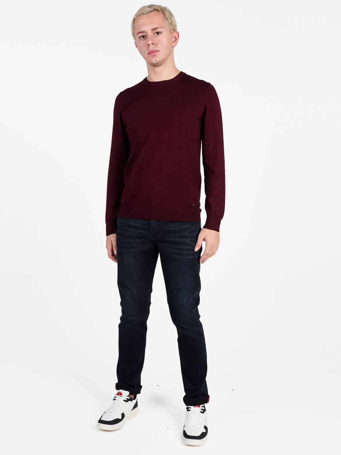 Baci & Abbracci Pullover girocollo da uomo in maglia
