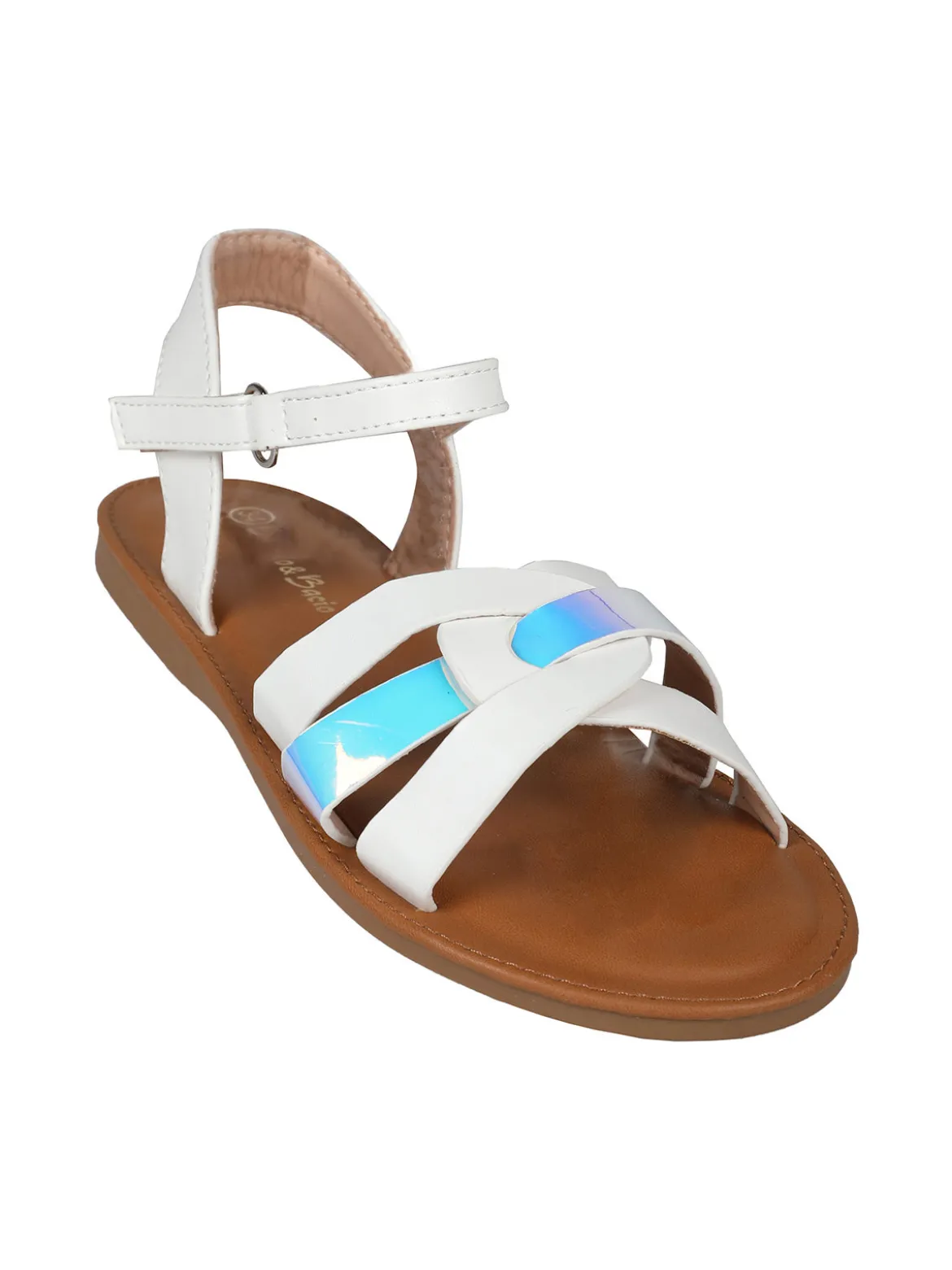 Bacio & Bacio Sandali bassi da ragazza con cinturino a strappo