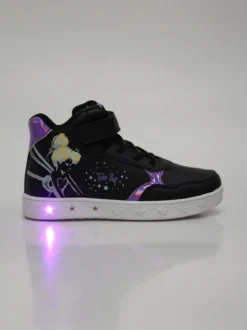 Bacio & Bacio Sneakers alte da ragazza con cinturino a strappo e luci