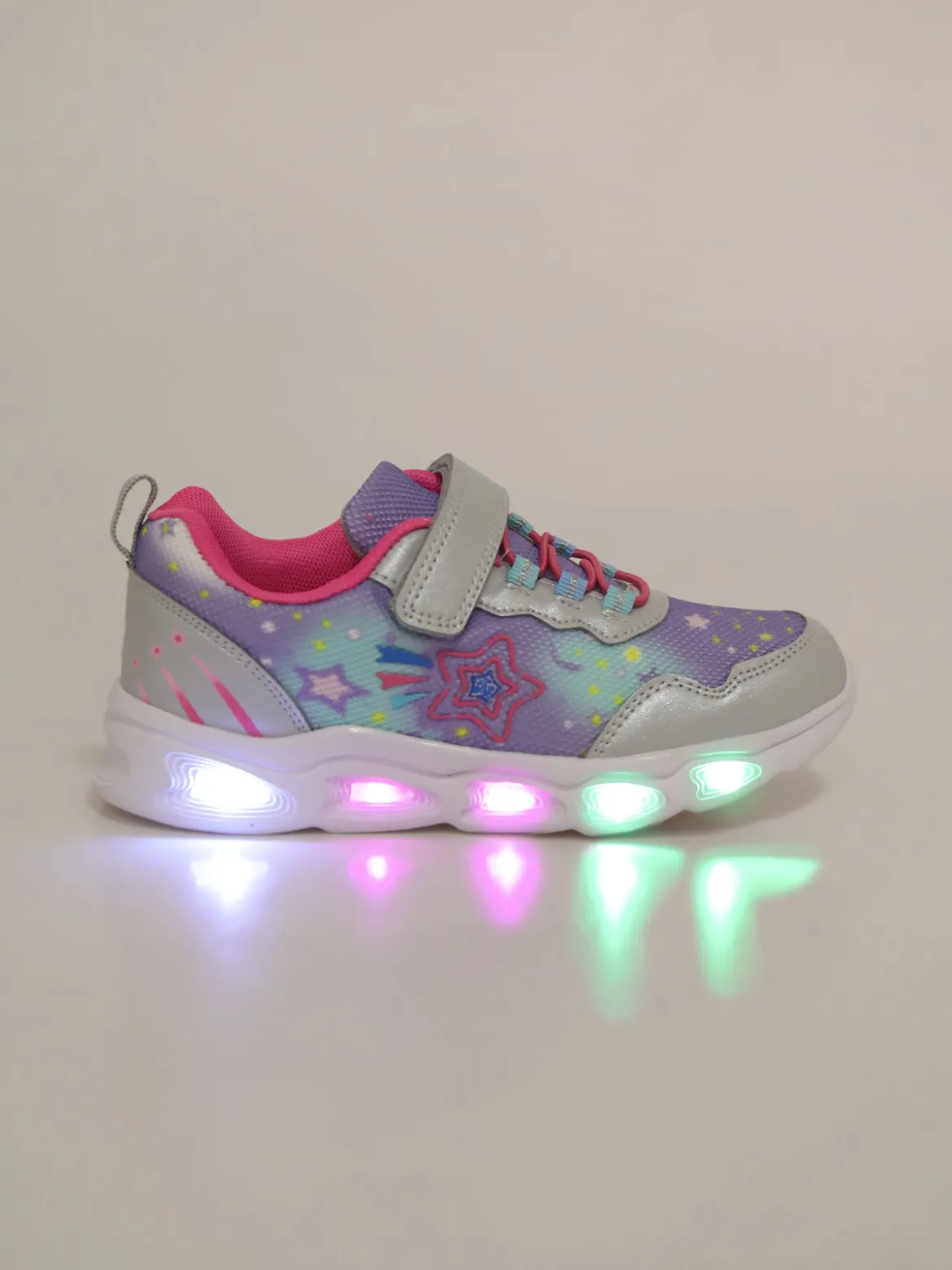 Bacio & Bacio Sneakers da bambina con chiusura a strappo e luci