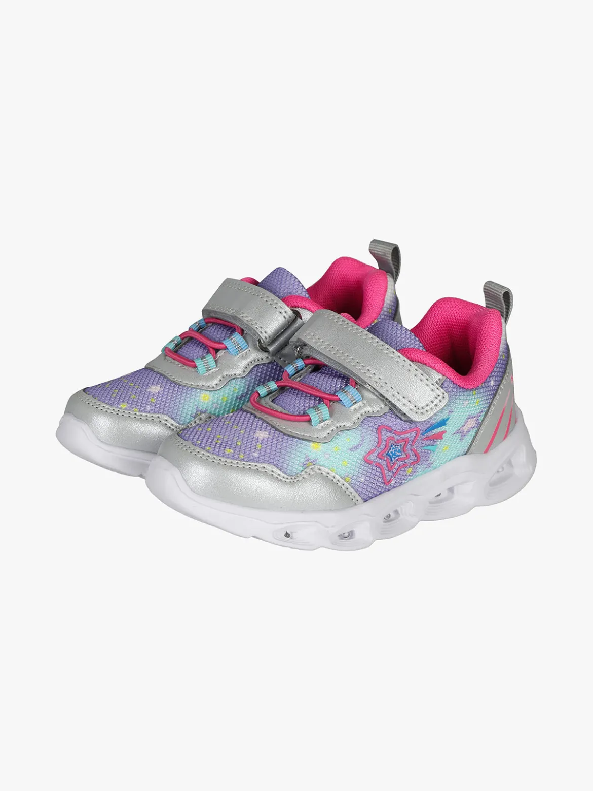 Bacio & Bacio Sneakers da bambina con chiusura a strappo e luci