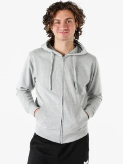 Baker'S Felpa da uomo full zip con cappuccio - grigio